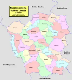 Location of Laktaši