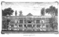 Sketch of Lalehzar mansion by Abu Torab Ghaffari, 1884