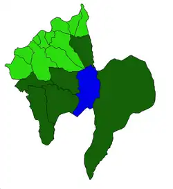 Location of Lamas de Mouro
