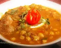 Lamb tharid soup