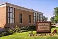 Lamb County Library in downtown Littlefield across from the First Baptist Church