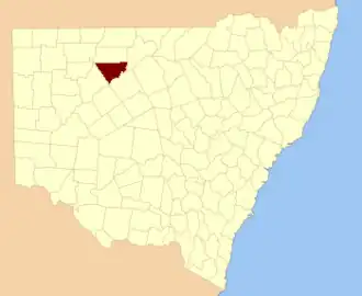 Location in New South Wales