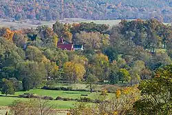 Paris in autumn (Trinity United Methodist Church with Ashby Inn behind it)