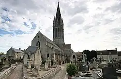 The church in Langrune-sur-Mer