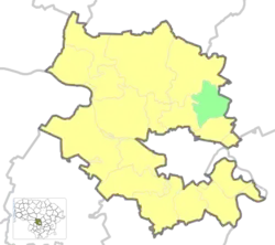 Location of Lapės Eldership