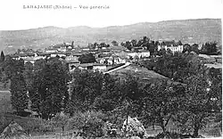 A general view of Larajasse, at the beginning of the 20th century