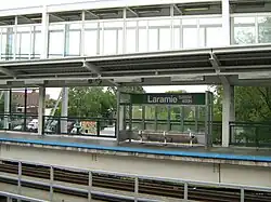 The Laramie station is one of the most structured along the Lake Branch