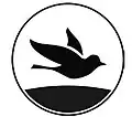 Pictogram for Largo da Paz (lit. 'Peace Square') station, depicting a dove