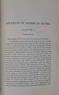 First page of Aether and Matter