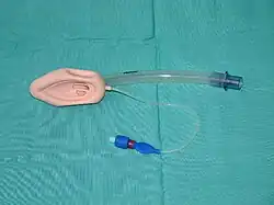 A laryngeal mask.