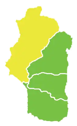 Map of Latakia District within Latakia Governorate