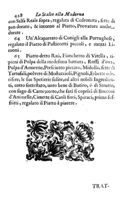 Page with text in Italian and a decorative illustration at the bottom