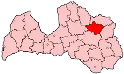 Location of Gulbene