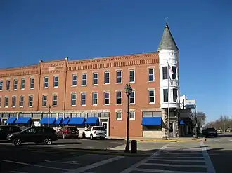 The Laube Building, part of the Exchange Square Historic District