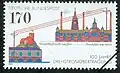 Postage stamp marking the 100th anniversary of the transmission of electricity
