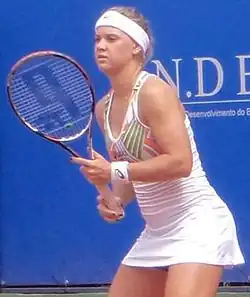 Laura Pigossi during the ITF São Paulo in 2014