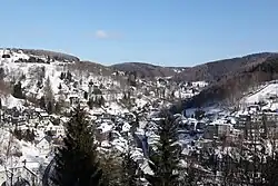 Valley in winter