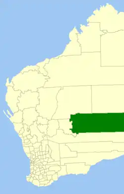 Location in Western Australia