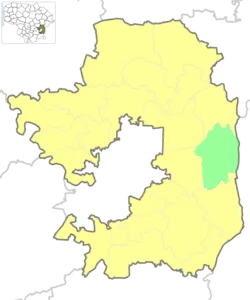 Location of Lavoriškės Eldership