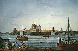 View of the monastery in the early 19th century