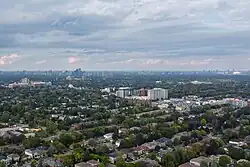 Aerial view of Lawrence Manor in 2025