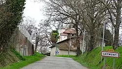 The road into Laymont