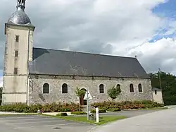 The church in Le Cercueil