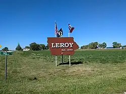 Welcome Sign in Le Roy