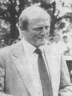 Black-and-white headshot of Jolley outdoors