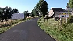 The road into Le Luguet
