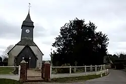 The church in Le Planquay