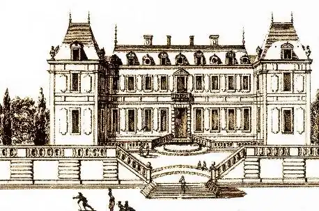 Garden façade of the first Chateau by Philibert Le Roy (1634)