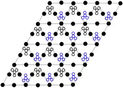Crystal structure of Pb(NO3)2 plane