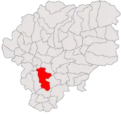 Location in Bistrița-Năsăud County