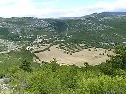 A view of Ledenice from Ledenice Castle