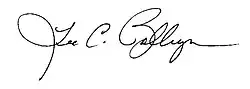 Signature of Lee Bollinger
