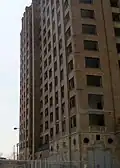 The vacant structure has no windows (new windows as of October 2023)