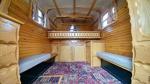 Natural wood interior