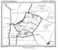 Map of the former municipality in 1866