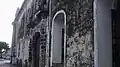 The cathedral's lateral wall details