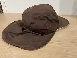 Side view of hat