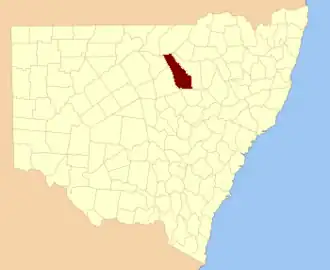 Location in New South Wales