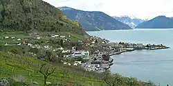 View of the village area