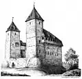 Gottlieben Castle in the 19th century