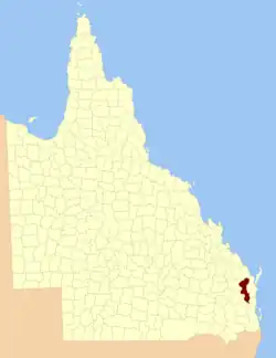Location within Queensland