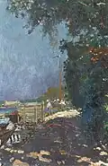 Boats along the shore 1908