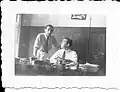 Leon Herzog standing by Bernardo Herzog, his older brother, at B.Herzog S/A in Rio de Janeiro