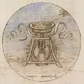 A water powered gyroscopic compass