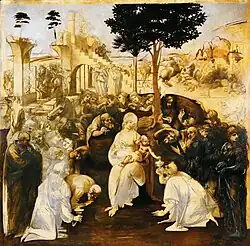 Leonardo da Vinci, The Adoration of the Magi.