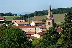 The church and surrounding buildings in Les Halles